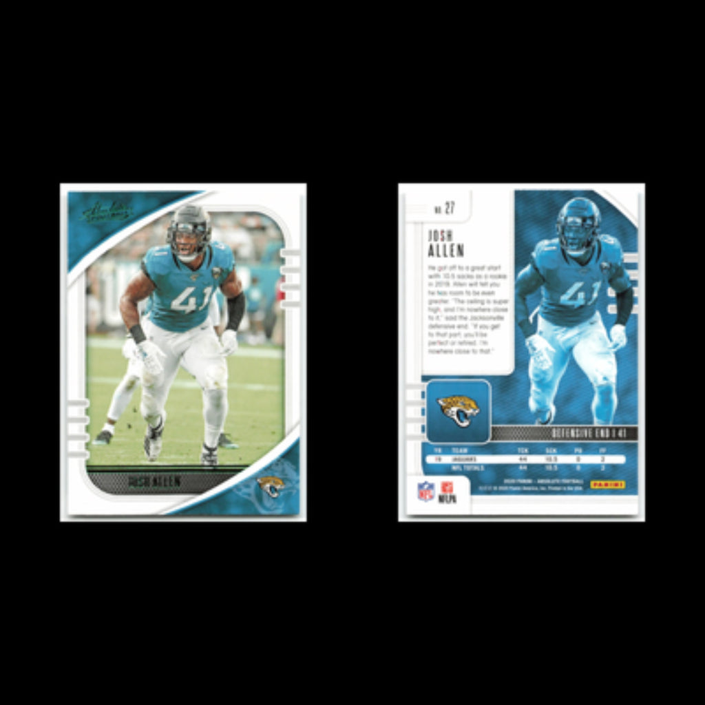 Josh Allen #27 2020 Panini Absolute Jacksonville Jaguars Football Card NFL NM