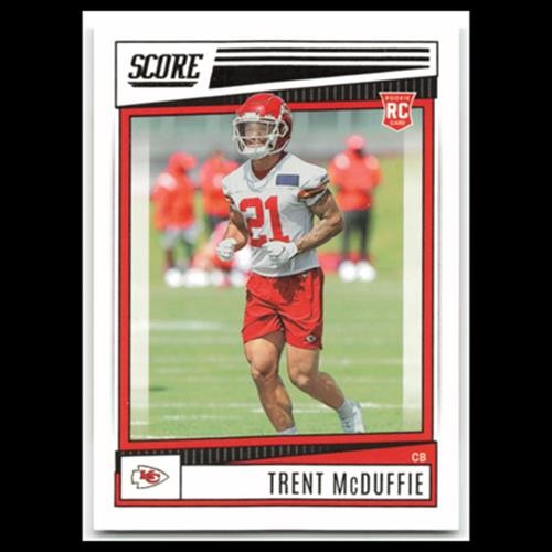 Trent McDuffie #328 2022 Score Kansas City Chiefs Football Card NFL NM