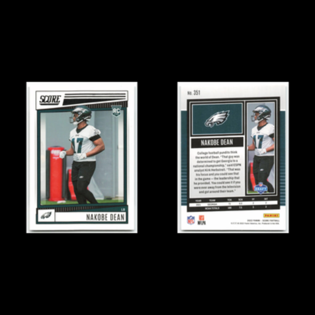 Nakobe Dean Rookie #351 2022 Score Philadelphia Eagles Football Card NFL NM