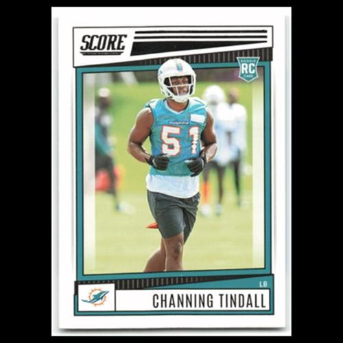 Channing Tindall Rookie #355 2022 Score Miami Dolphins Football Card NFL NM