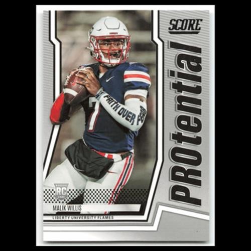 Malik Willis Rookie #P-MW 2022 Score PROtential Liberty Flames Football Card NFL