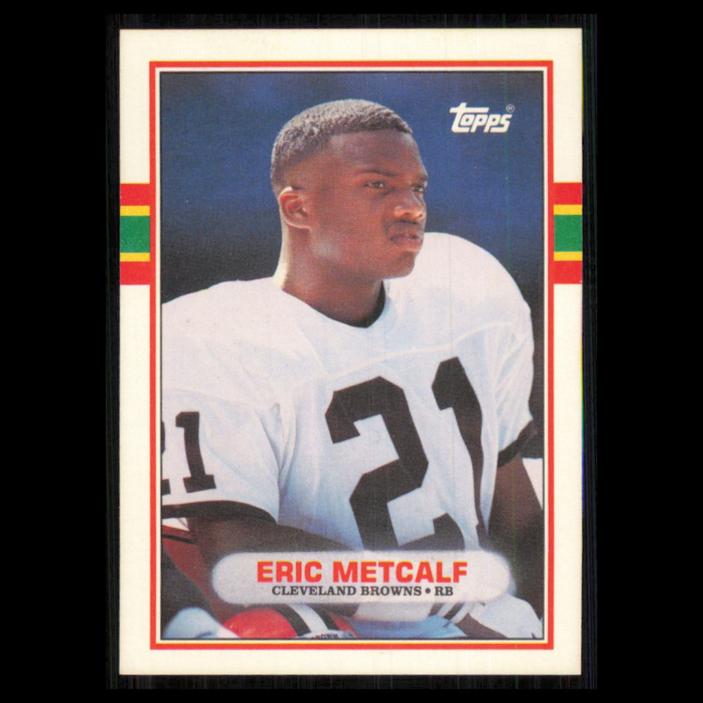 Eric Metcalf Rookie #50T 1989 Topps Traded Cleveland Browns Football Card NFL NM