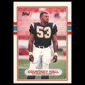 Courtney Hall Rookie #107T 1989 Topps Traded San Diego Chargers Football Card NM