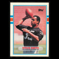 Steve Smith Rookie #11T 1989 Topps Traded Los Angeles Raiders Football Card NFL