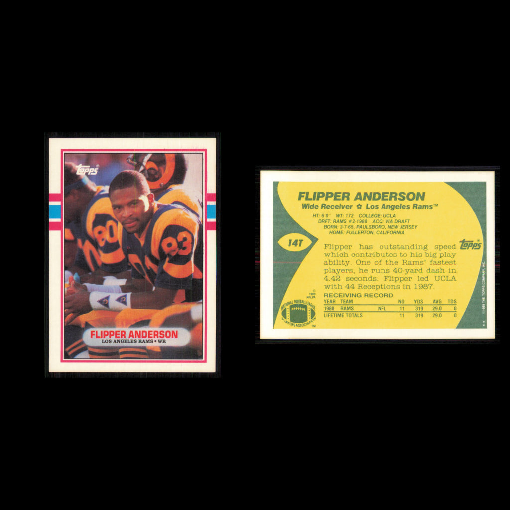 Flipper Anderson Rookie #2 1990 Topps Los Angeles Rams Football Card NFL NM