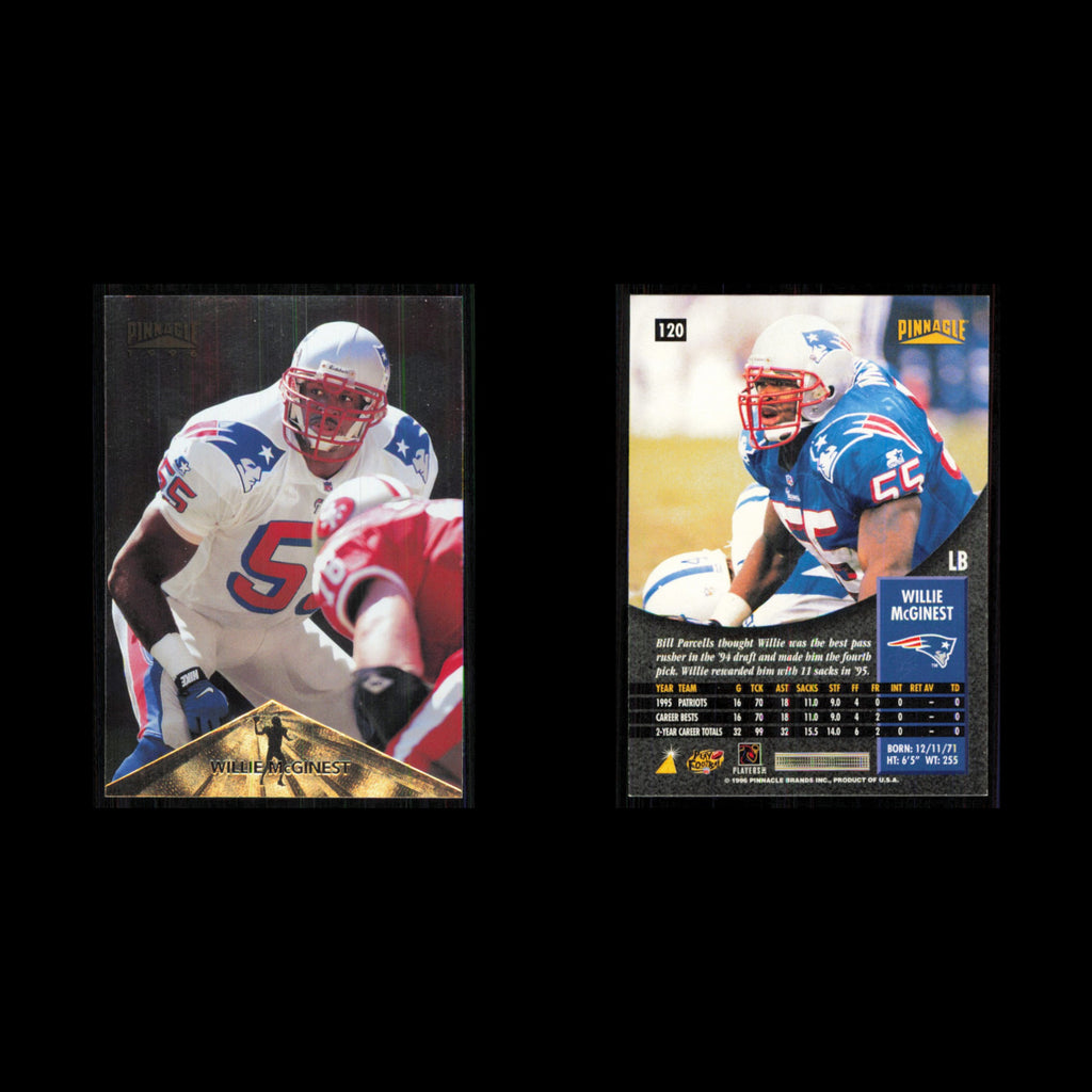 Willie McGinest #120 1996 Pinnacle New England Patriots Football Card NFL NM