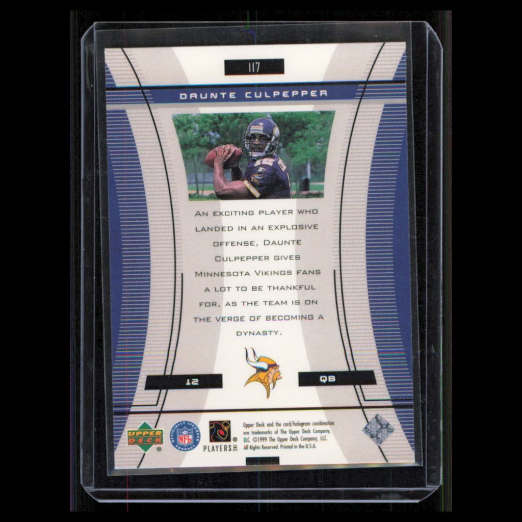 Daunte Culpepper Rookie #117 1999 Upper Deck Black Diamond Minnesota Vikings NFL