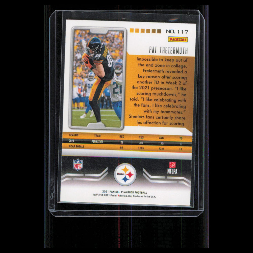 Pat Freiermuth Rookie #88 2021 Panini Playbook New York Jets Football Card NFL