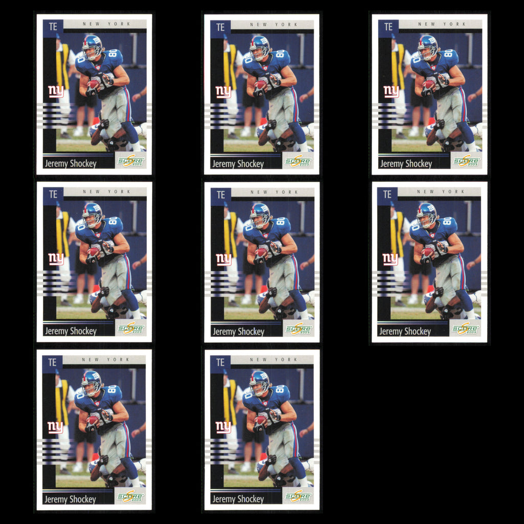 Jeremy Shockey Lot 8 Football Cards 2003 Score New York Giants Set Collection NM