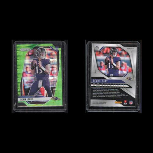 Devin Leary Rookie #327 2024 Panini Prizm Baltimore Ravens Football Card NFL NM