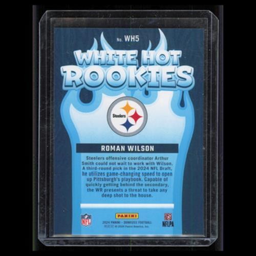 Roman Wilson Rookie #22 2024 Donruss Elite 1992 Rookies Pittsburgh Steelers Card