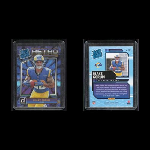 Blake Corum Rookie #10 2024 Donruss Los Angeles Rams Football Card NFL NM