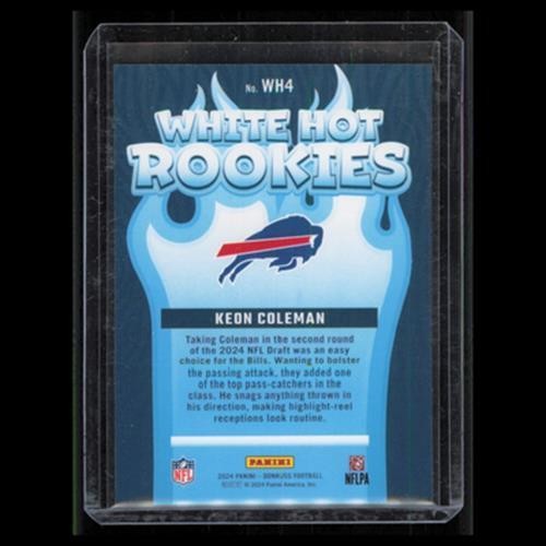 Keon Coleman Rookie #WH4 2024 Donruss Buffalo Bills Football Card NFL NM