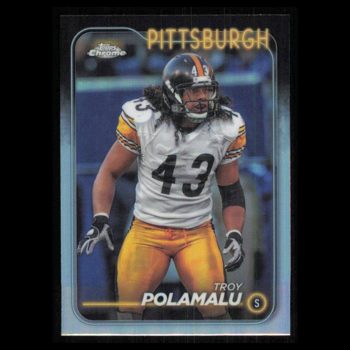 Troy Polamalu #162 2024 Topps Chrome Pittsburgh Steelers Football Card NFL NM