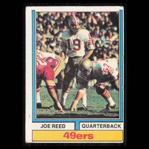 Joe Reed Rookie #488 1974 Topps San Francisco 49ers Football Card NFL Poor