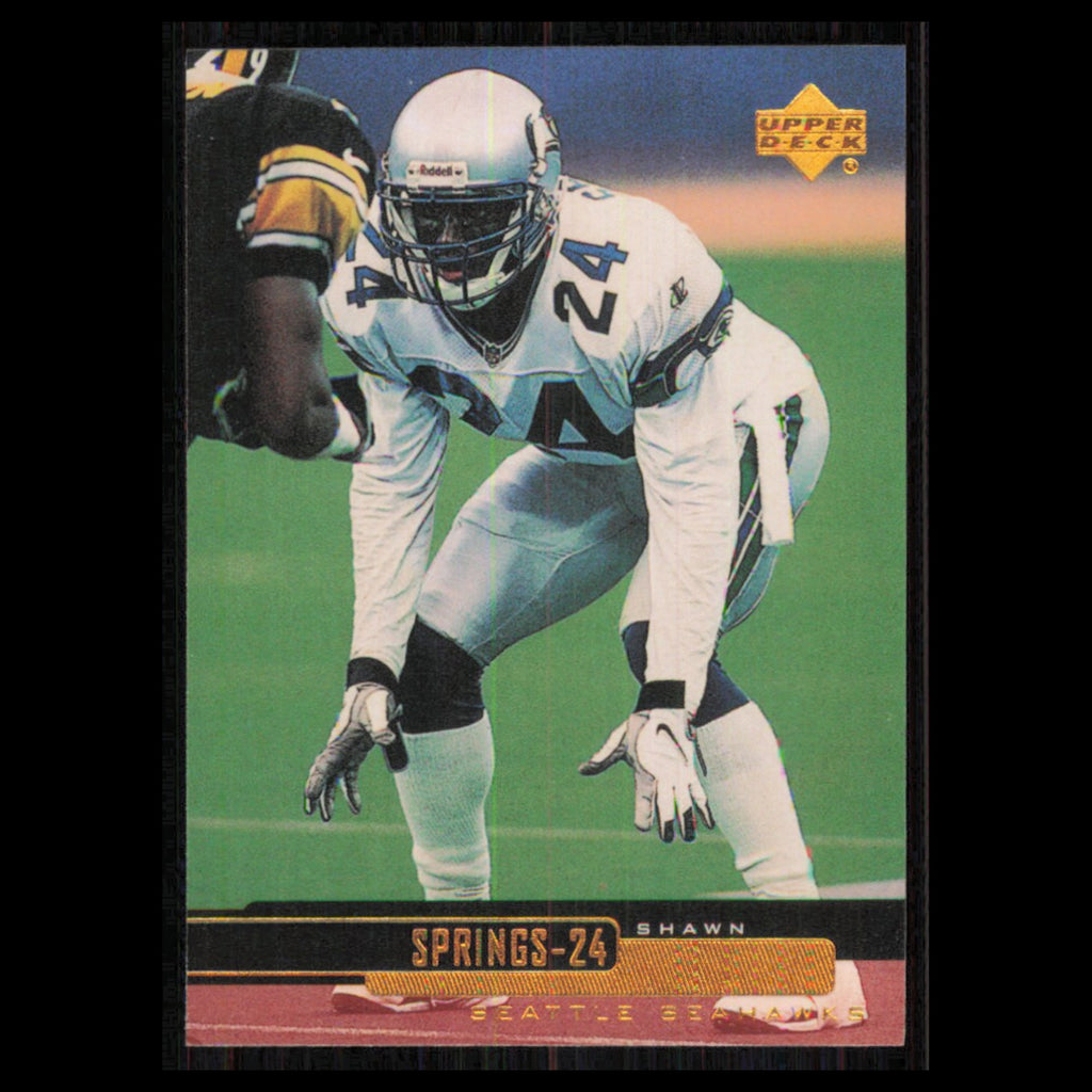 Shawn Springs #200 1999 Upper Deck Seattle Seahawks Football Card NFL NM