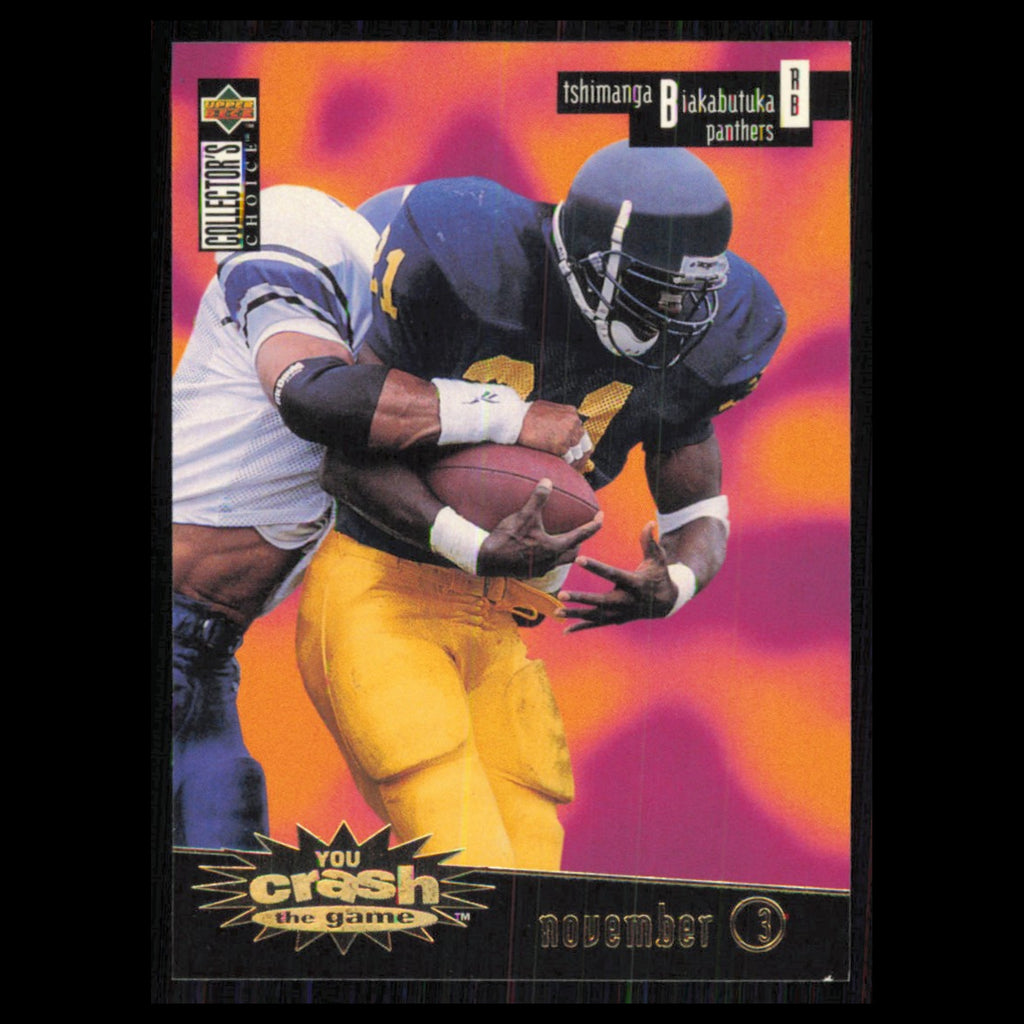 Tshimanga Biakabutuka #CG29A 1996 Collectors Choice Carolina Panthers Football