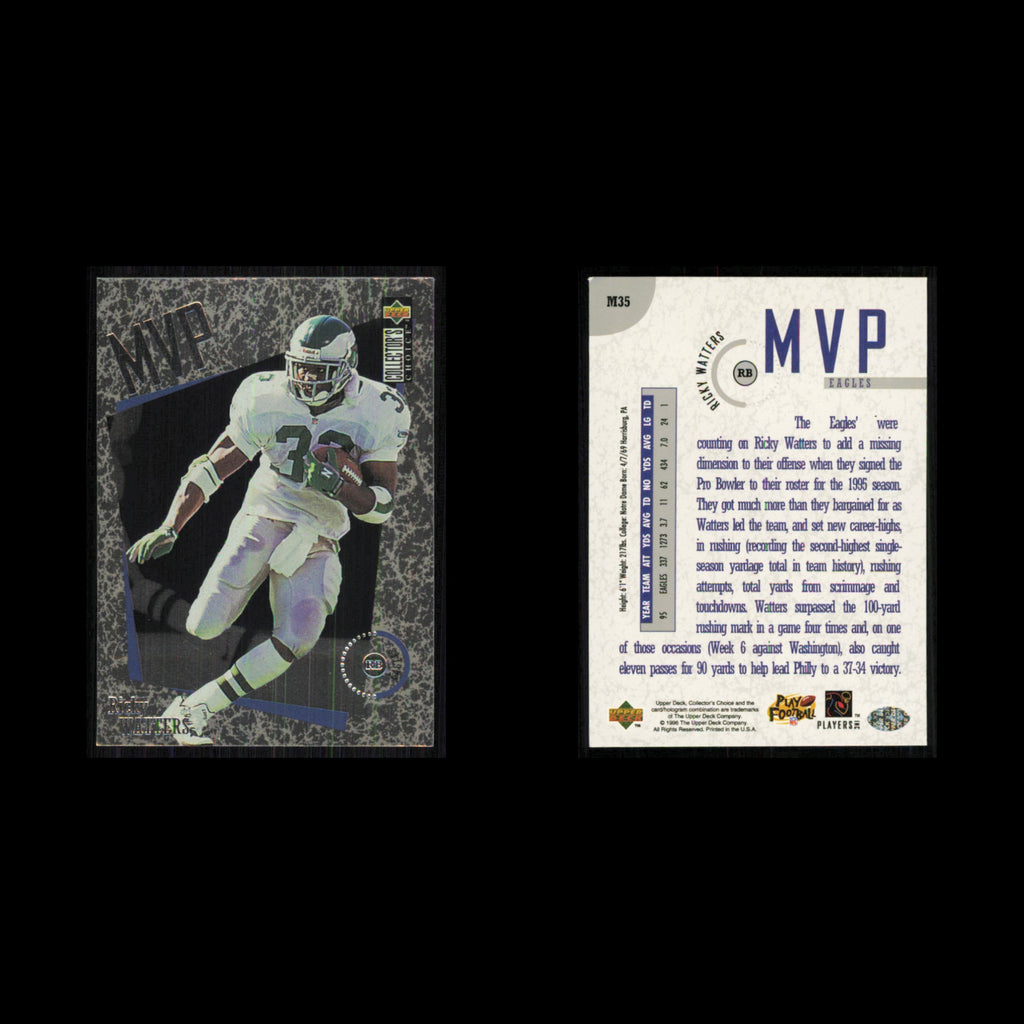 Ricky Watters #M35 1996 Collectors Choice MVPs Philadelphia Eagles Football Card