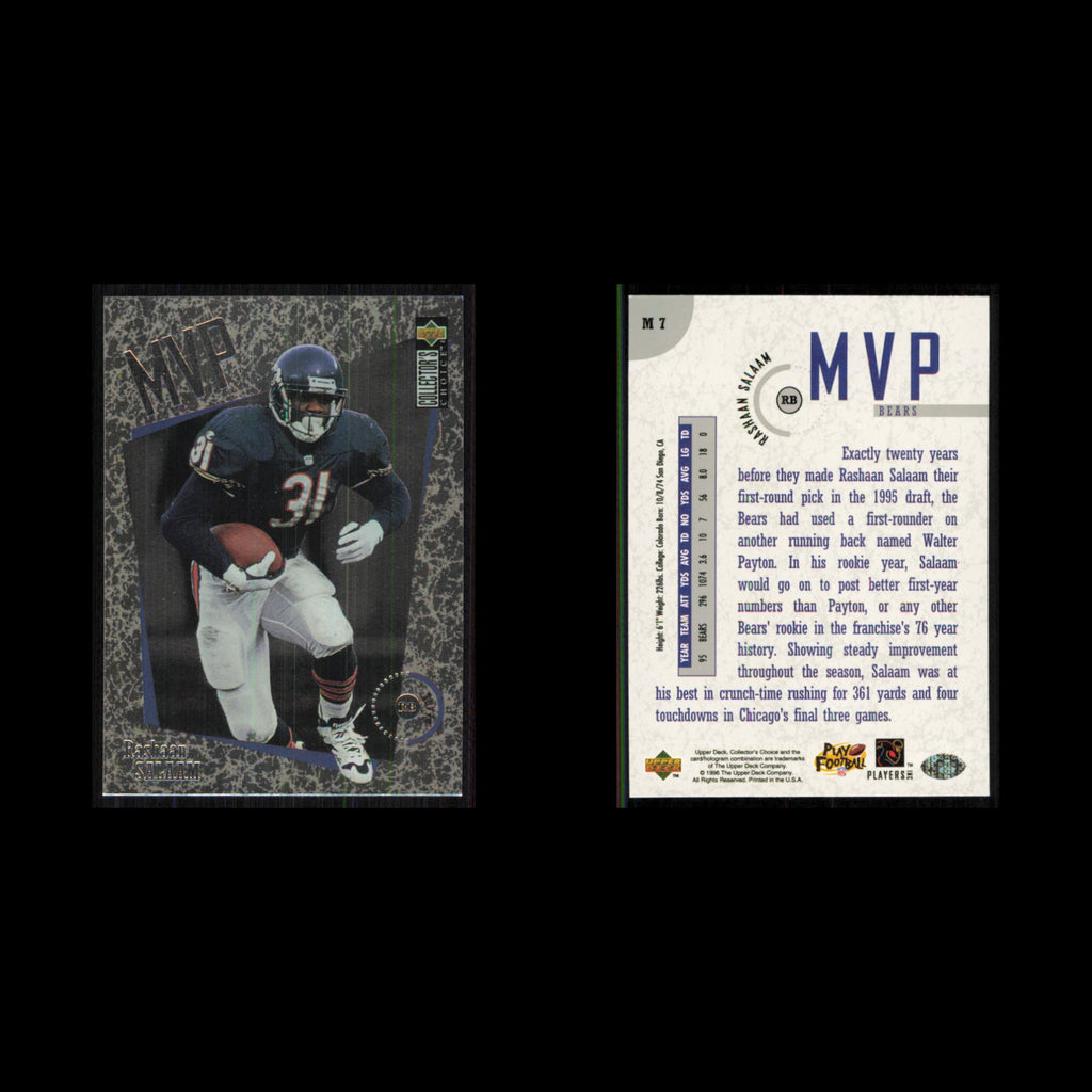 Rashaan Salaam #M7 1996 Collectors Choice MVPs Chicago Bears Football Card NFL
