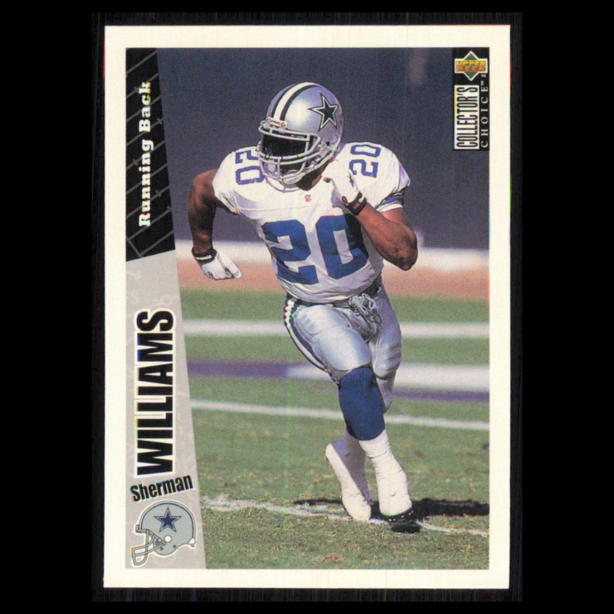 Sherman Williams #361 1996 Collectors Choice Dallas Cowboys Football Card NFL NM