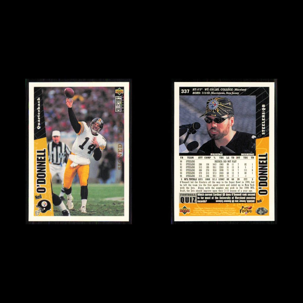 Neil ODonnell #337 1996 Collectors Choice New York Jets Football Card NFL NM
