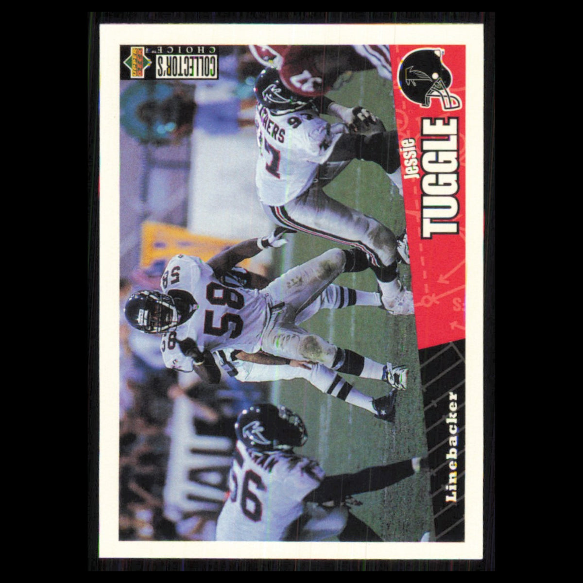 Jessie Tuggle #169 1996 Collectors Choice Atlanta Falcons Football Card NFL NM