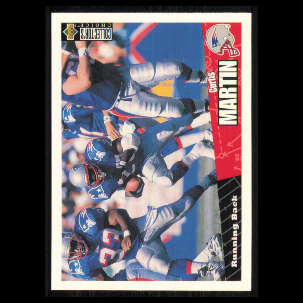 Curtis Martin #275 1996 Collectors Choice New England Patriots Football Card NFL