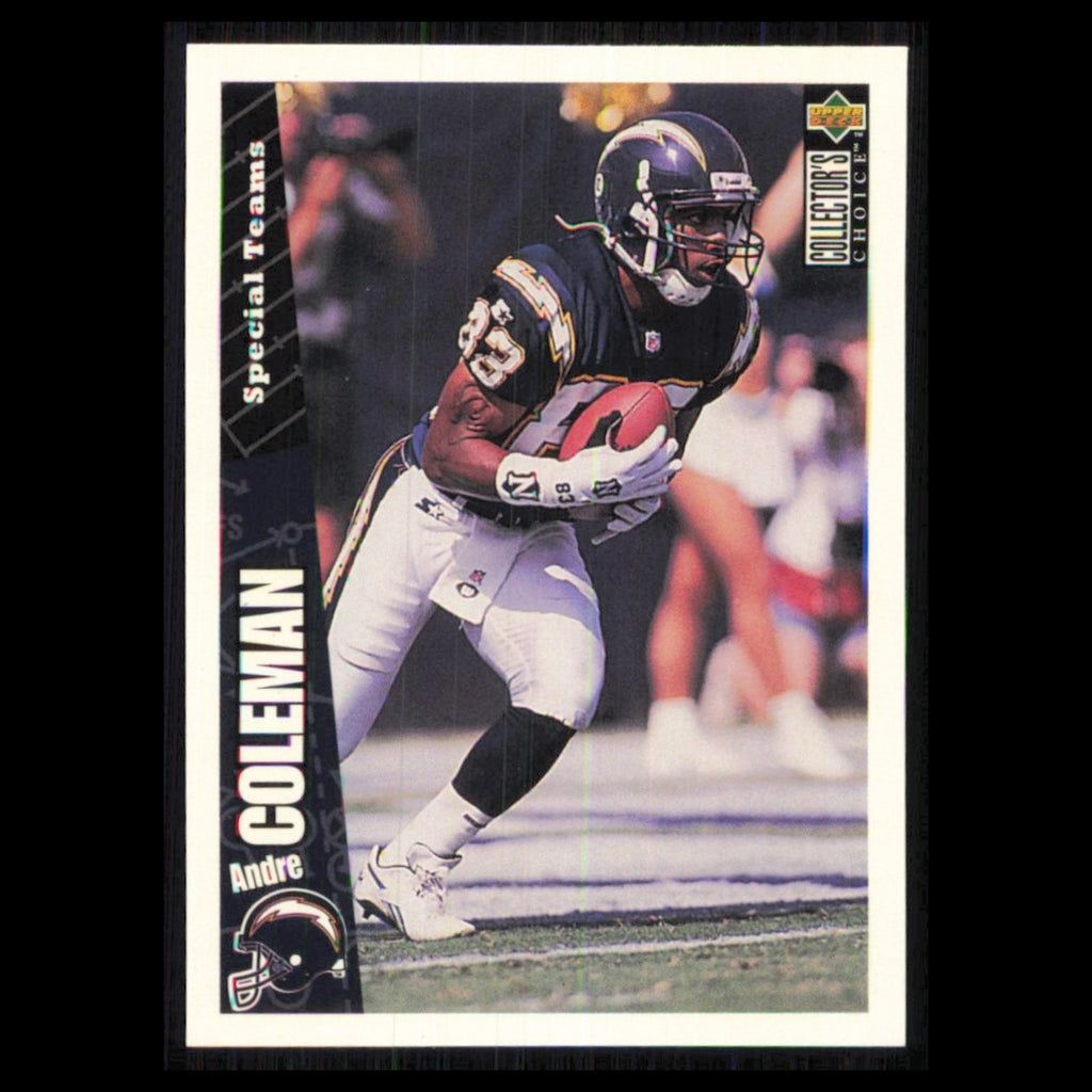 Andre Coleman #193 1996 Collectors Choice San Diego Chargers Football Card NFL