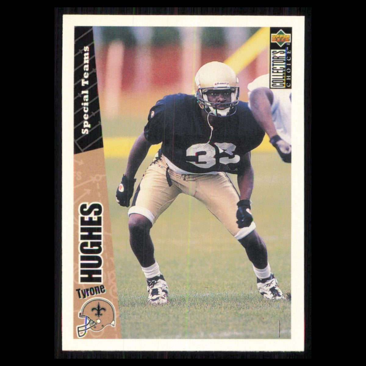 Tyrone Hughes #186 1996 Collectors Choice New Orleans Saints Football Card NFL