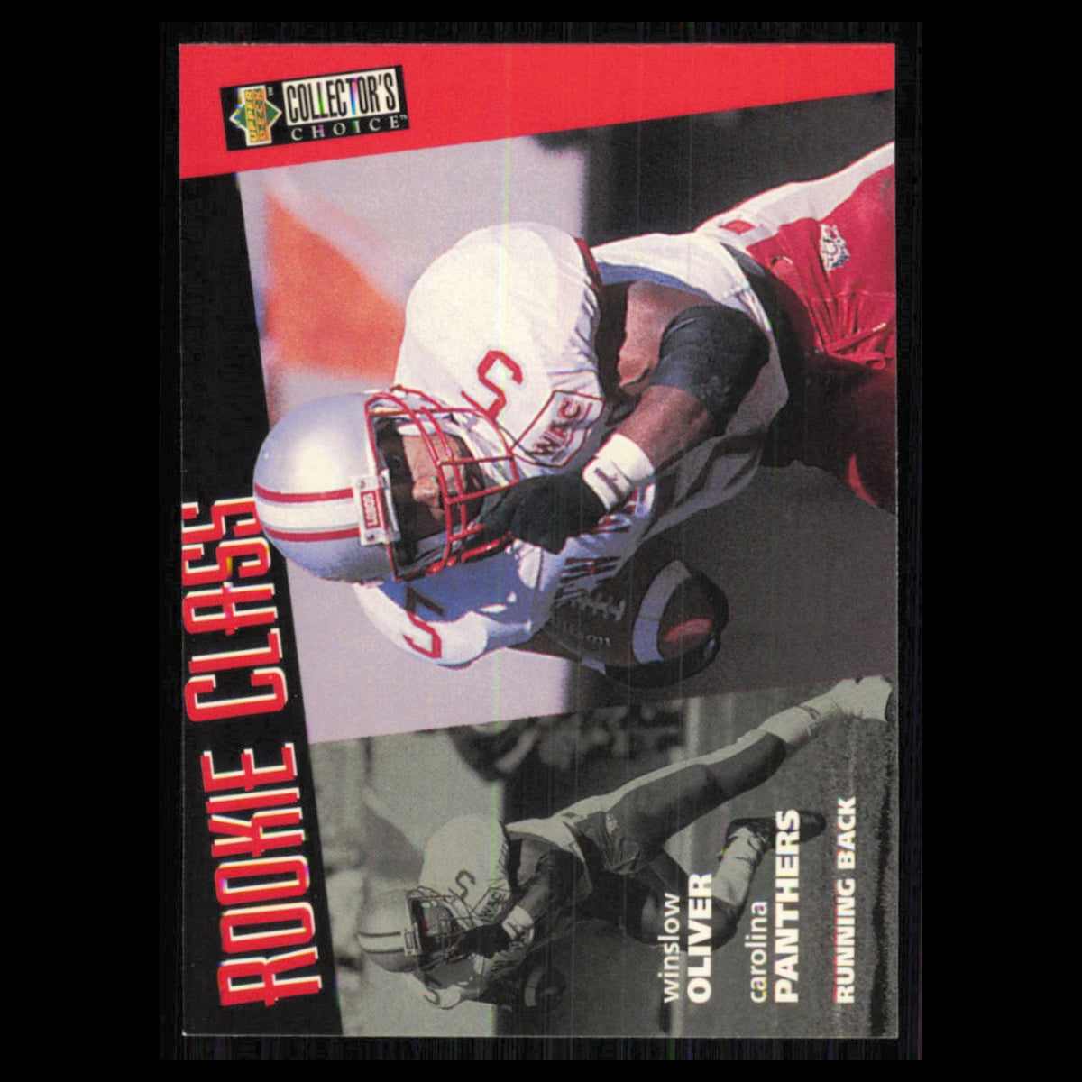 Winslow Oliver #42 1996 Collectors Choice Carolina Panthers Football Card NFL NM