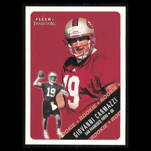 Giovanni Carmazzi Rookie #330 2000 Fleer Tradition San Francisco 49ers Football