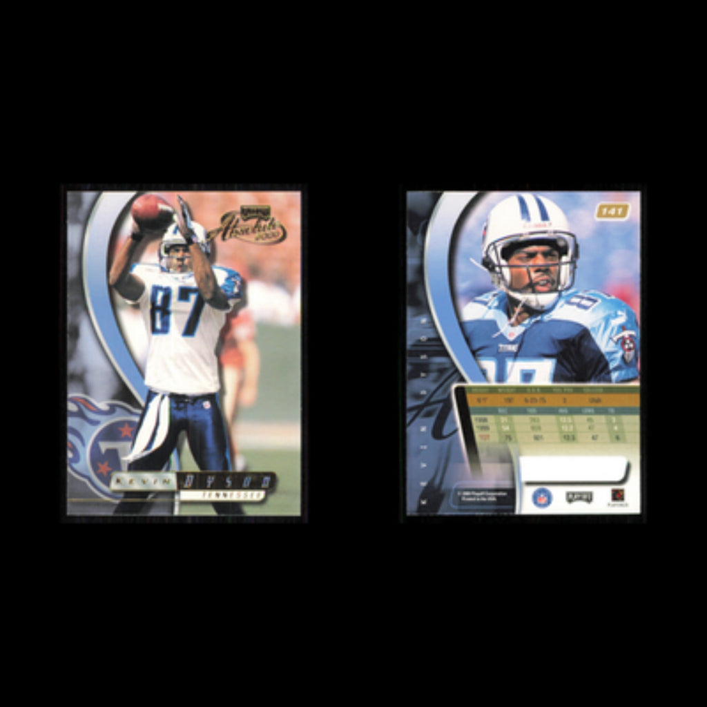 Kevin Dyson #141 2000 Playoff Absolute Tennessee Titans Football Card NFL NM