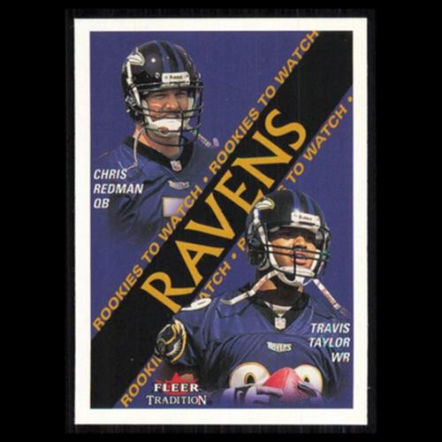 Chris Redman/Travis Taylor Rookie #337 2000 Fleer Tradition Baltimore Ravens NFL