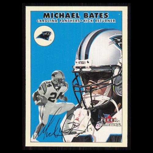 Michael Bates #152 2000 Fleer Tradition Carolina Panthers Football Card NFL NM
