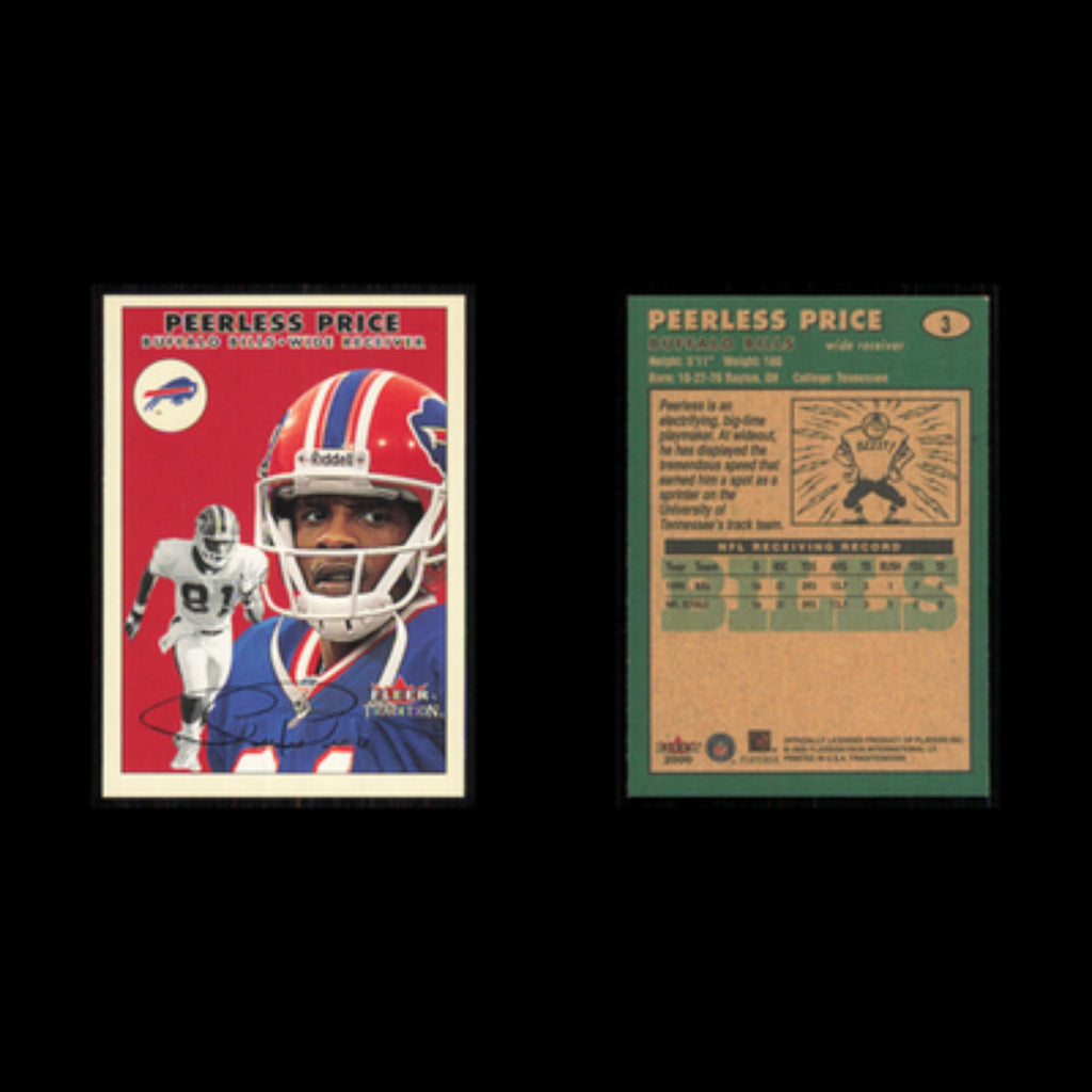 Peerless Price #3 2000 Fleer Tradition Buffalo Bills Football Card NFL NM
