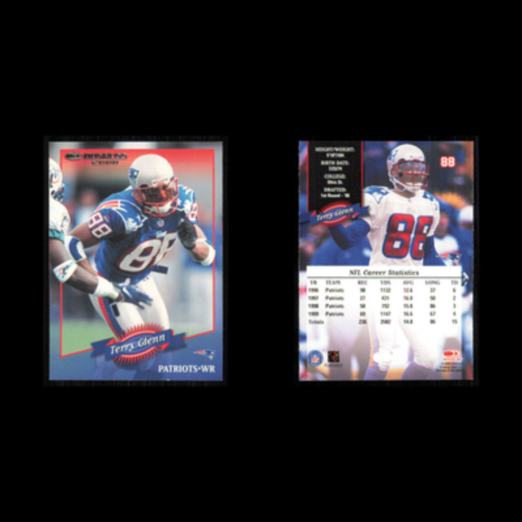 Terry Glenn #88 2000 Donruss New England Patriots Football Card NFL NM
