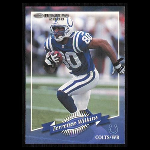 Terrence Wilkins #69 2000 Donruss Indianapolis Colts Football Card NFL NM