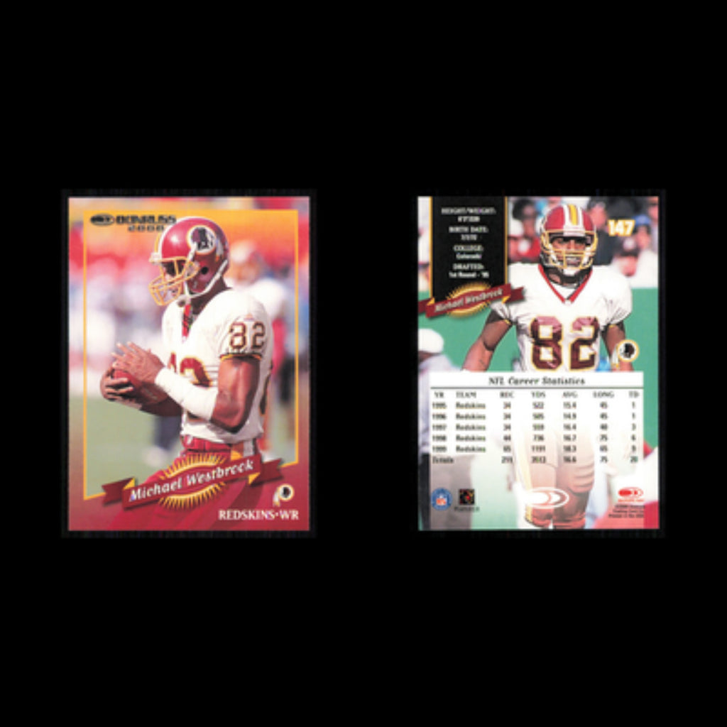 Michael Westbrook #147 2000 Donruss Washington Redskins Football Card NFL NM