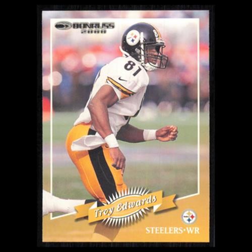 Troy Edwards #111 2000 Donruss Pittsburgh Steelers Football Card NFL NM