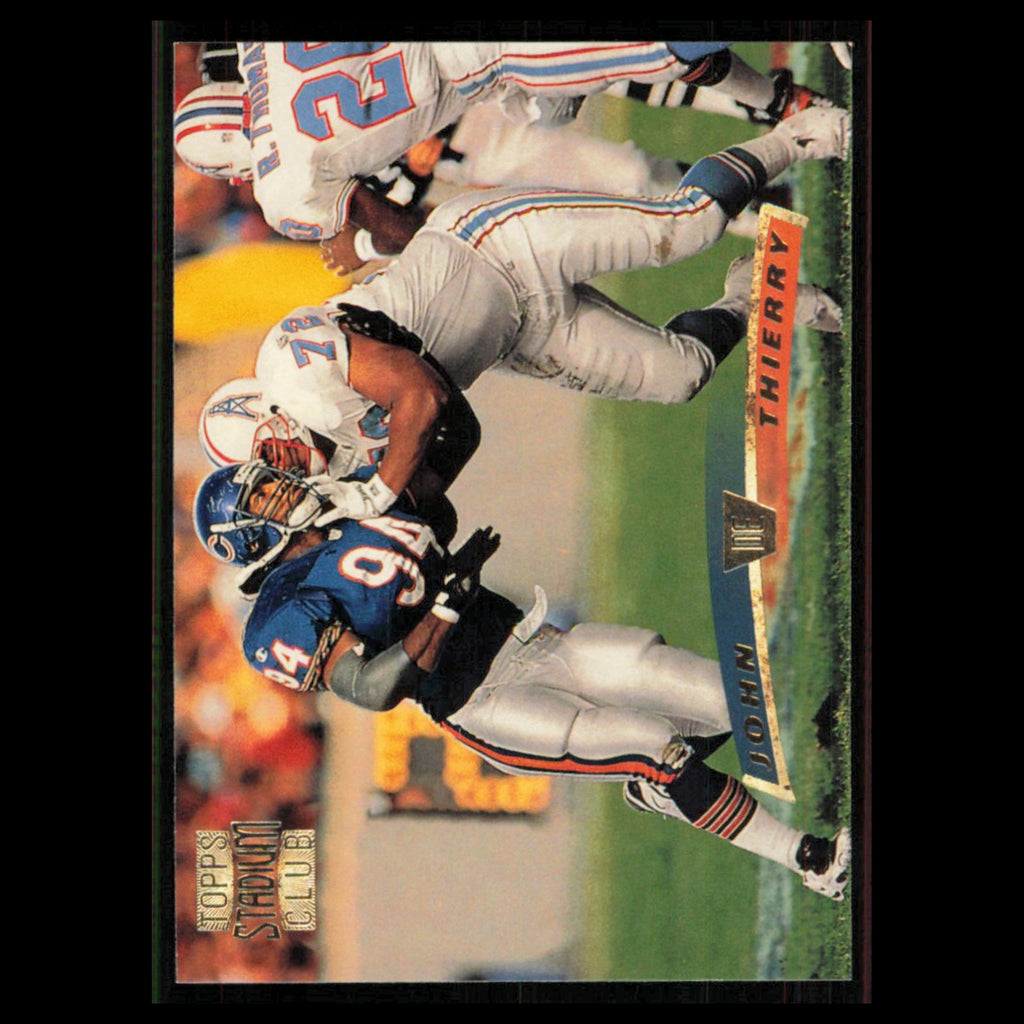 John Thierry #304 1996 Topps Stadium Club Chicago Bears Football Card NFL NM
