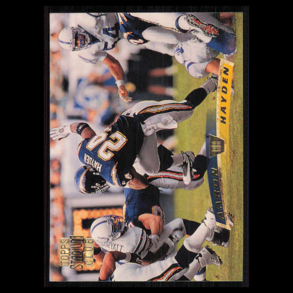 Aaron Hayden #215 1996 Topps Stadium Club San Diego Chargers Football Card NFL