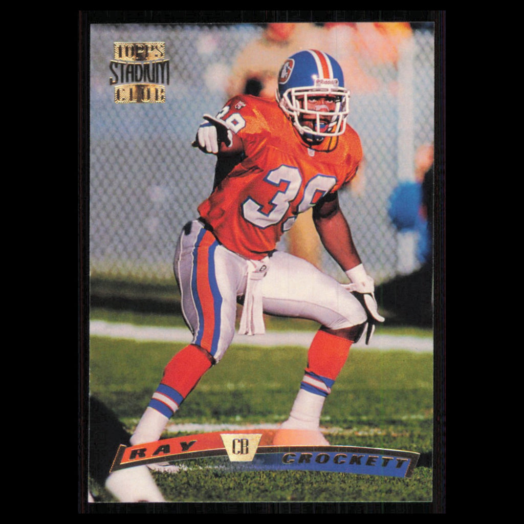 Ray Crockett #234 1996 Topps Stadium Club Denver Broncos Football Card NFL NM