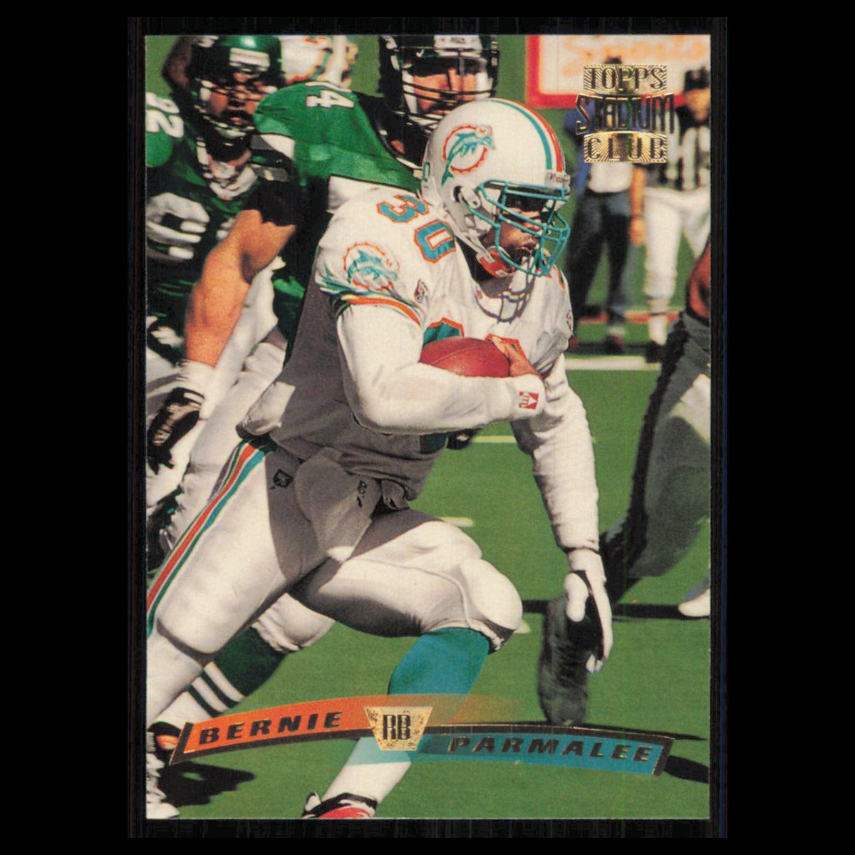 Bernie Parmalee #201 1996 Topps Stadium Club Miami Dolphins Football Card NFL NM