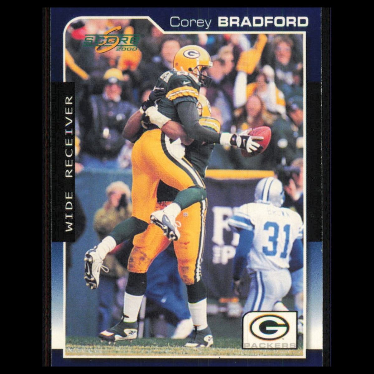 Corey Bradford #75 2000 Score Green Bay Packers Football Card NFL NM