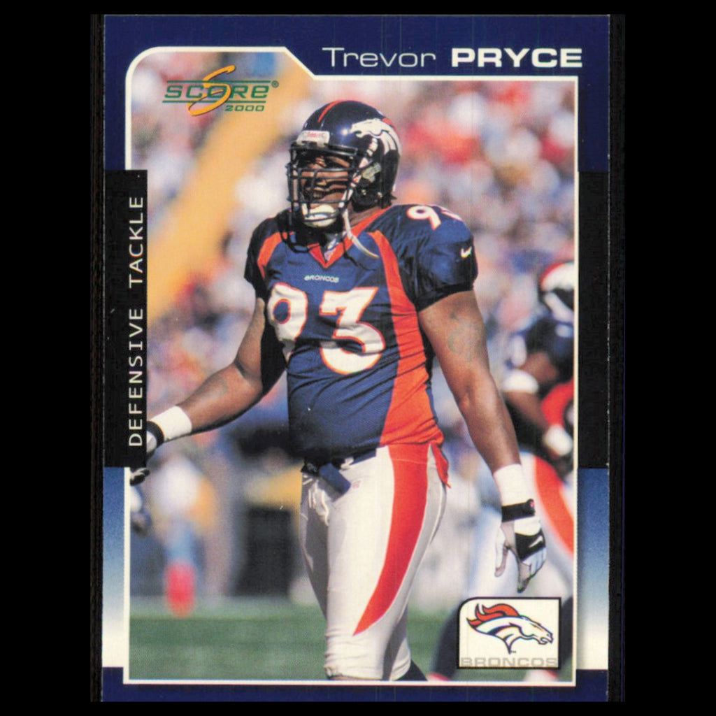 Trevor Pryce #55 2000 Score Denver Broncos Football Card NFL NM