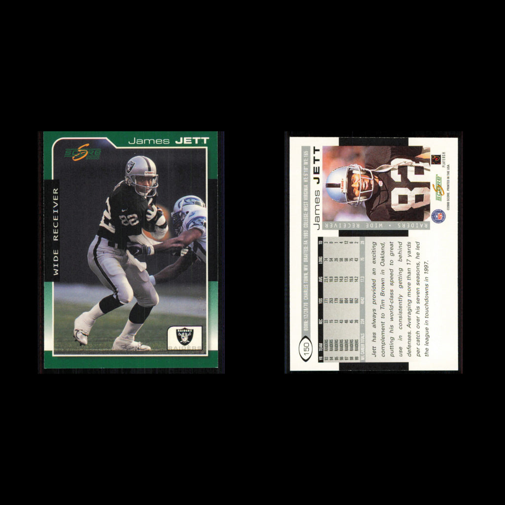 James Jett #150 2000 Score Oakland Raiders Football Card NFL NM