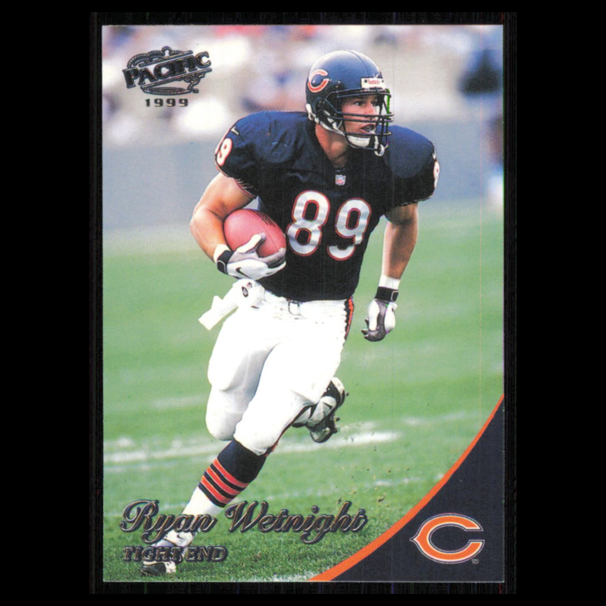Ryan Wetnight #85 1999 Pacific Chicago Bears Football Card NFL NM