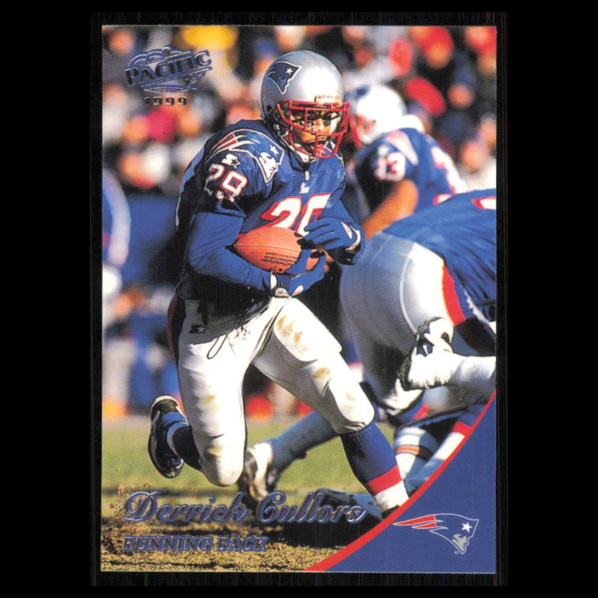 Derrick Cullors #237 1999 Pacific New England Patriots Football Card NFL NM
