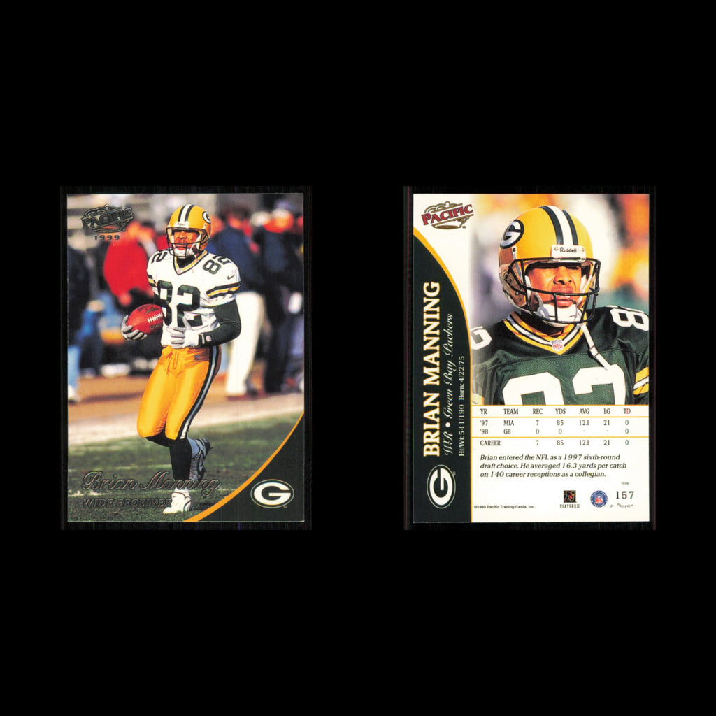 Brian Manning #157 1999 Pacific Green Bay Packers Football Card NFL NM