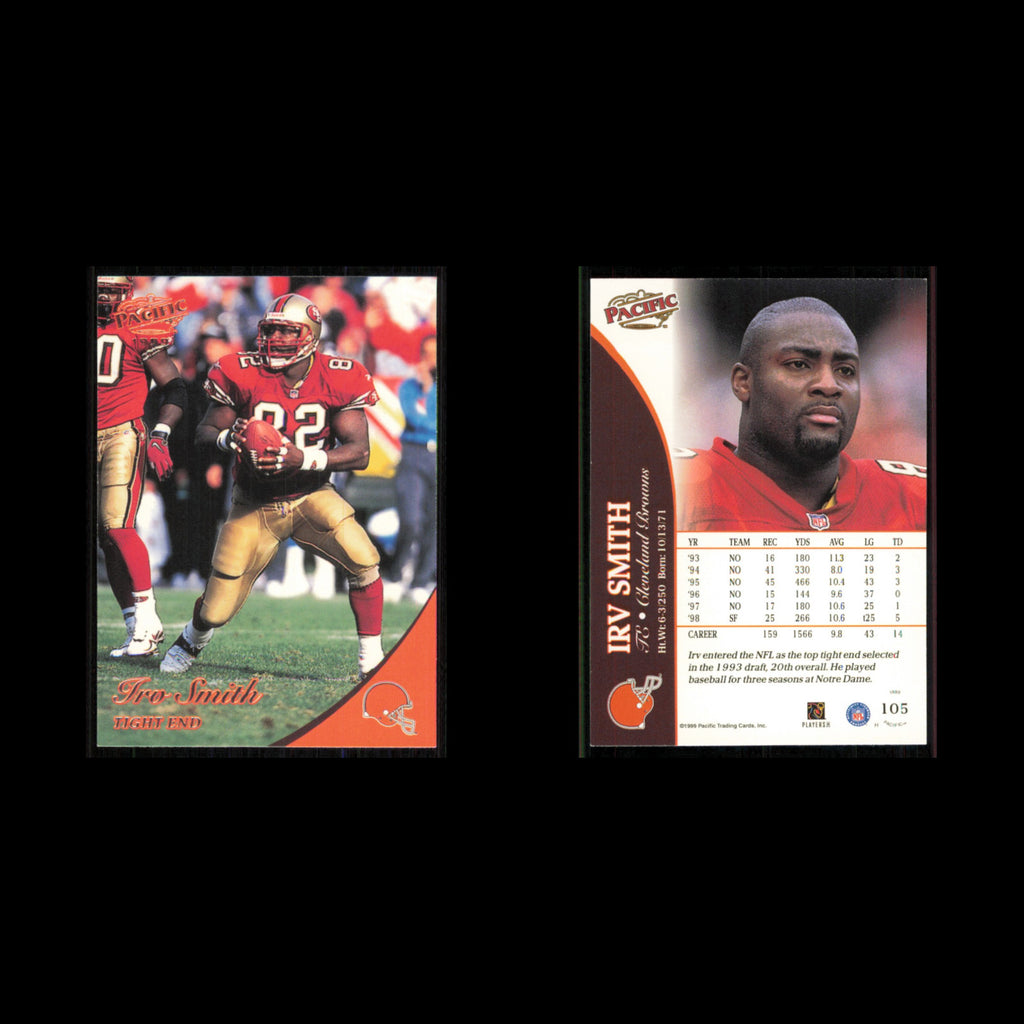 Irv Smith #105 1999 Pacific Cleveland Browns Football Card NFL NM